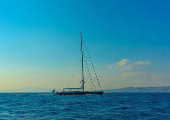 Fototapeta premium a big sailing boat