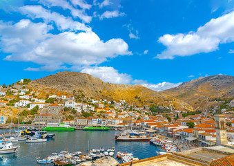 At Hydra island in Greece