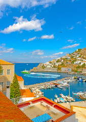 At Hydra island in Greece