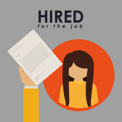 hired for the job design 