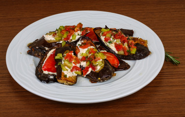 Grilled eggplant