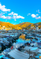 At Hydra island in Greece