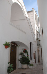 Fototapeta na wymiar Locorotondo Street, Puglia