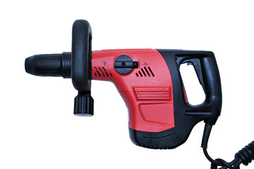 professional rotary hammer on white background