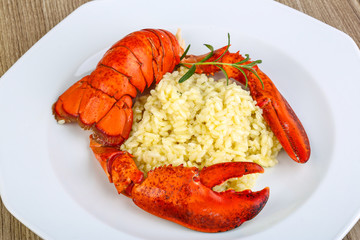 Risotto with lobster