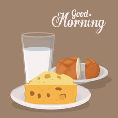 good morning breakfast design 