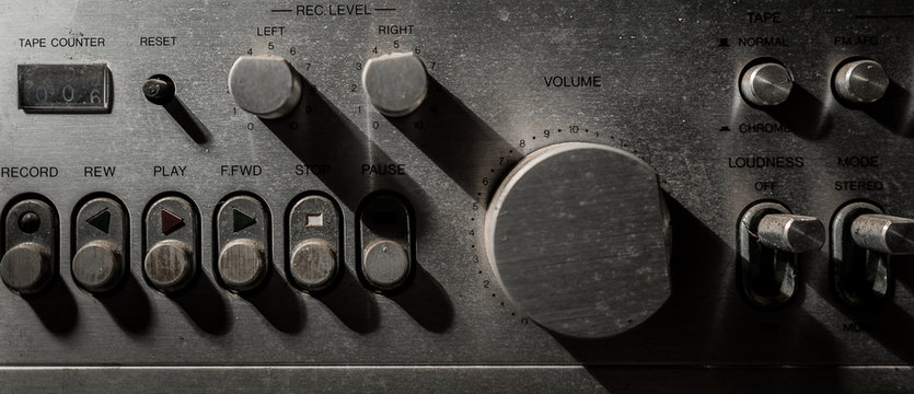 shade and shadow of old volume controls.