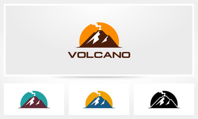 Fototapeta premium Volcano Logo