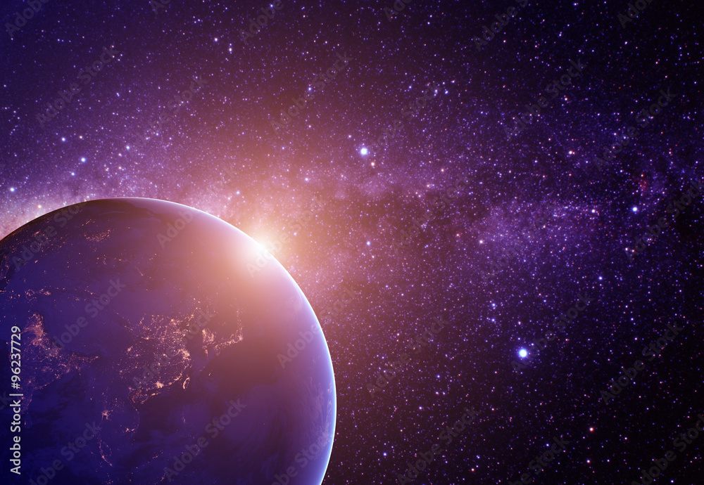 Wall mural planet earth from the space. some elements of this image furnish