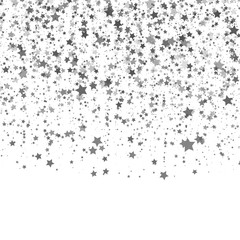 Fototapeta premium Background with Stars. Black and White Pattern. Design Template.