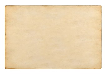 Old blank plain paper on white background - 96238371