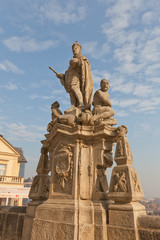 Fototapeta na wymiar Statue of Leopold I in Kutna Hora, Czech Republic