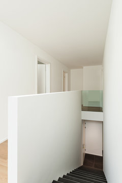 modern apartment, staircase