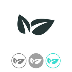 Eco friendly vector icon. Ecological symbol.