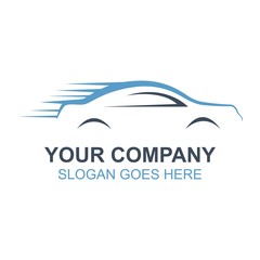 Automotive Car Racing Icon Vector Logo
