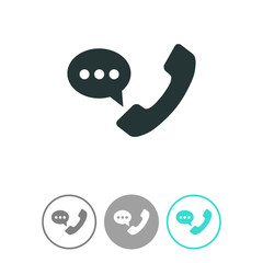 Telephone receiver vector icon.
