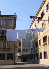 Washing in Venice Backstreet