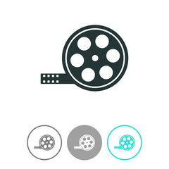 Film reel vector icon.