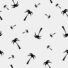 Vector seamless pattern. Modern stylish texture. Palm tree - stock vector
