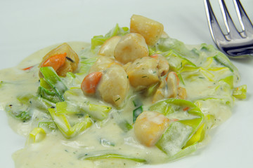 saint-jacques aux poireaux 19112015