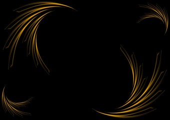 Abstract dark orange wavy pattern design