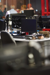 computer at modern office