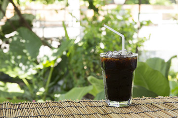 Ice black coffee Thai style