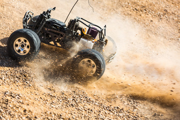 RC buggy in the desert