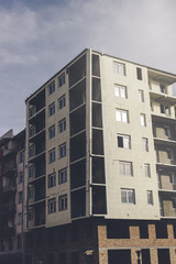 Fototapeta premium Unfinished generic residential building
