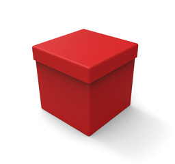 Red box, square shape