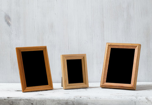 photo frames on table