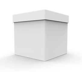 White box, square shape