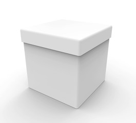 White box, square shape