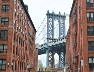 Obraz premium Manhattan Bridge z Brooklynu