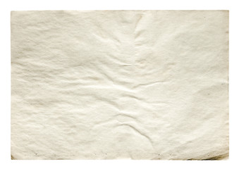Fototapeta na wymiar old paper isolated on white background