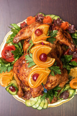 Whole roasted chicken 