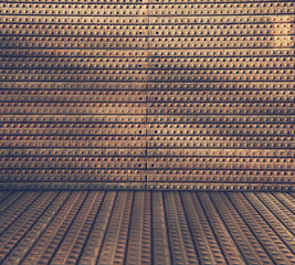 industrial interior, retro filtered, instagram style