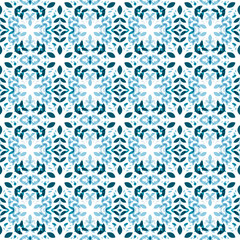 Snowflakes seamless pattern