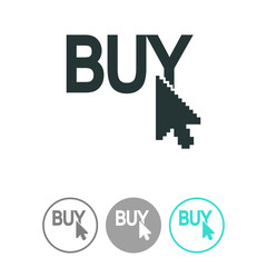 Buy now vector icon. Online buying symbol.
