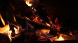 Bright burning wood