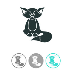 Fox vector icon. Animal symbol.