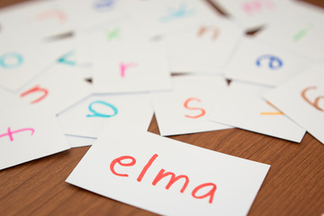 Turkish; Learning the New Word with the Alphabet Cards