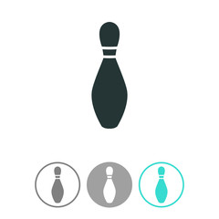 Fototapeta premium Bowling game vector icon.