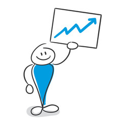 Stick Figure Series Blue