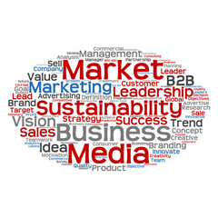 Conceptual business marketing word cloud