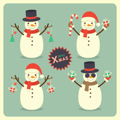 Christmas snowman set