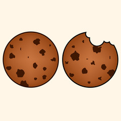 Sweet cookies in hand drawn style.