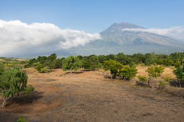 View of Agung Volcano, Bali, Indonesia.