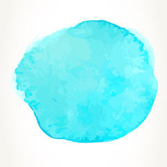Blue watercolor circle