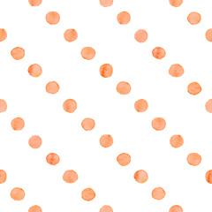 Seamless watercolor dots pattern